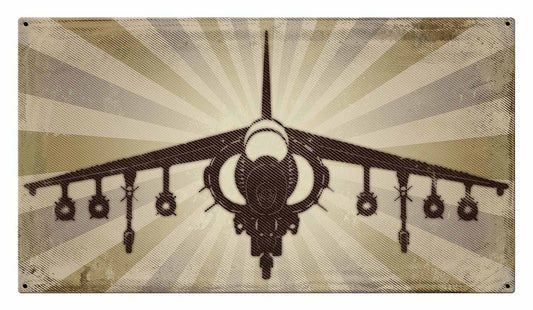 Harrier Vintage Style Metal Sign 18 x 10