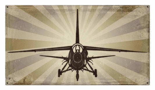 F8 Crusader Vintage Style Metal Sign 18 x 10