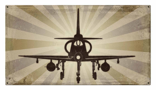A4 Seahawk Vintage Style Metal Sign 18 x 10