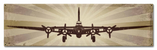 B17 Vintage Style Metal Sign 24 x 7
