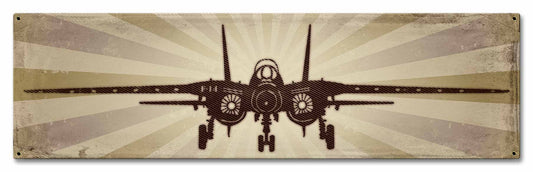 F14 Tomcat Vintage Style Metal Sign 24 x 7