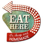 3-D Eat Here Arrow 15 x 15