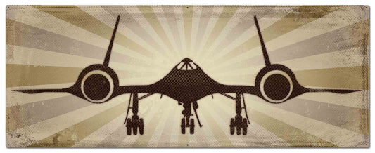 SR71 Blackbird Vintage Style Metal Sign 48 x 14