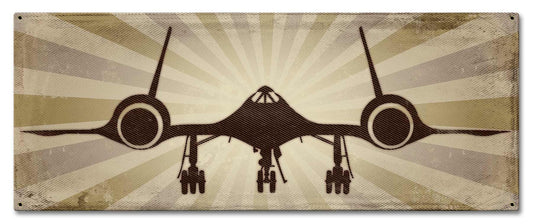 SR-71 Blackbird Vintage Style Metal Sign 24 x 10