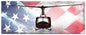 Huey Helicopter American Flag 48 x 19