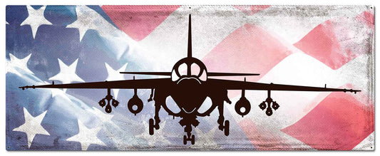 A6 Intruder Vintage Style Metal Sign 48 x 19