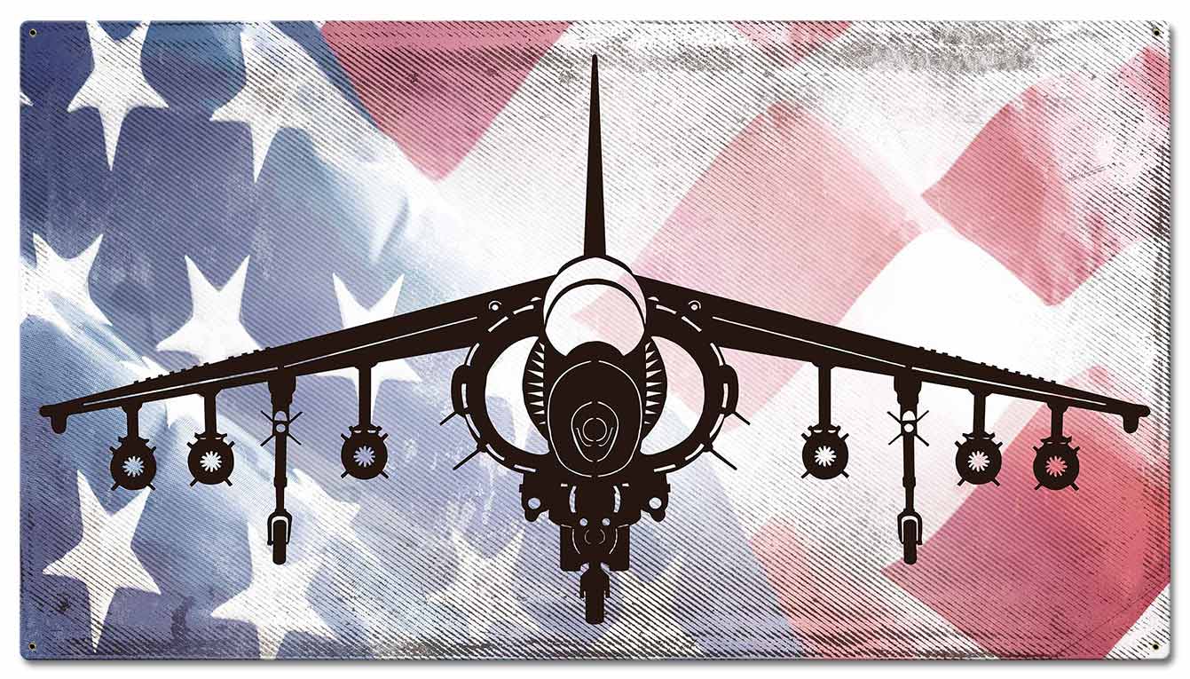 Harrier American Flag 36 x 20