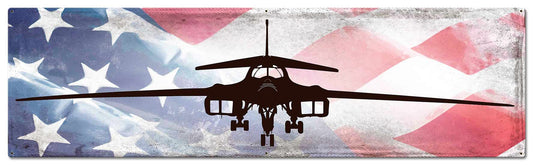 B1 Bomber Vintage Style Metal Sign 48 x 14