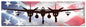 Lighting Plane American Flag 48 x 14