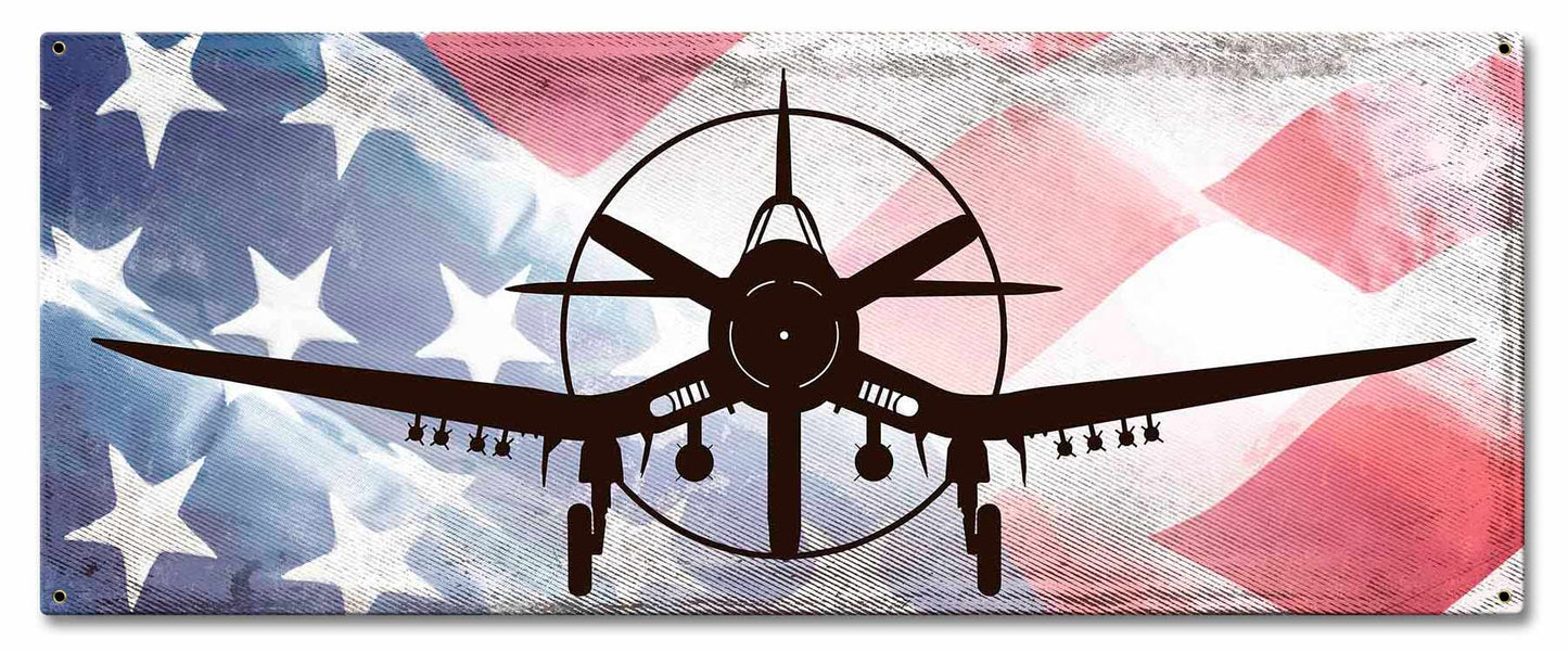 Corsair American Flag 24 x 10