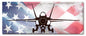 Fa18 Hornet American Flag 24 x 10