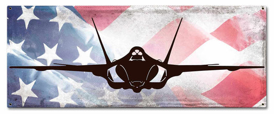 Navy F-35 Vintage Style Metal Sign 24 x 10