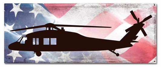 H-60 Vintage Style Metal Sign 24 x 10