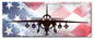A6 Intruder American Flag 24 x 10