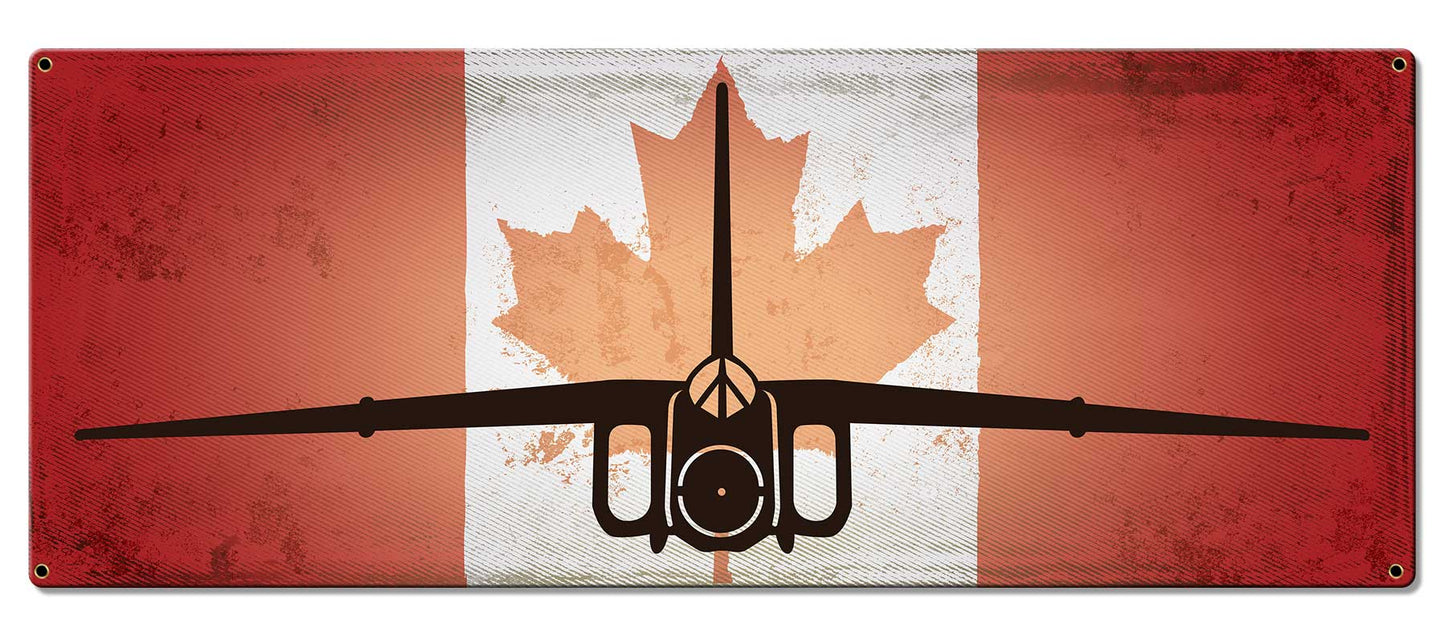 Avro Arrow Canadian Flag 24 x 10