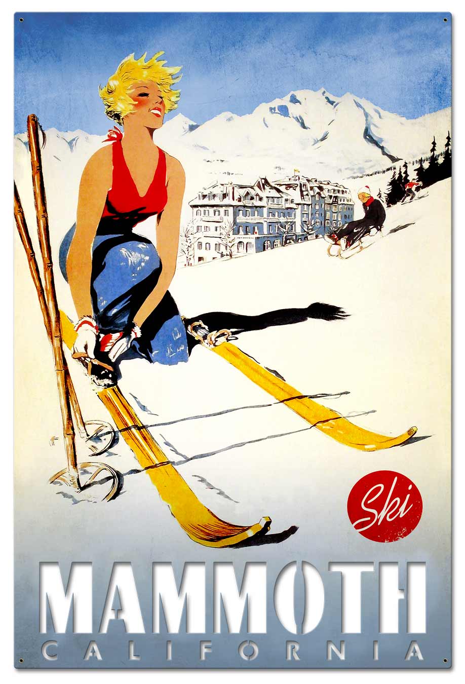 Ski Mammoth California 36 x 24