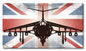 Planes Harrier Uk Flag 18 x 10