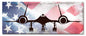 Planes Sr-71 American Flag 24 x 10