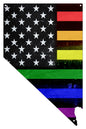 Nevada Rainbow American Flag 14 x 22