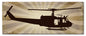 Huey Helicopter Profile 24 x 10