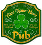 Irish Pub Personalized 20 x 21