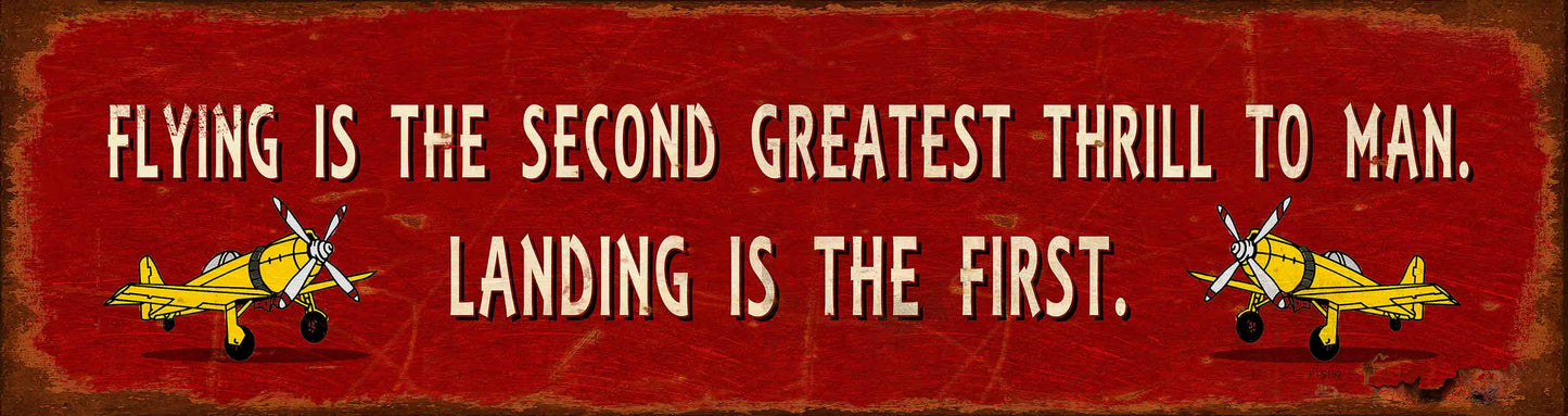 Flying Second Greatest Thrill 58 X 15