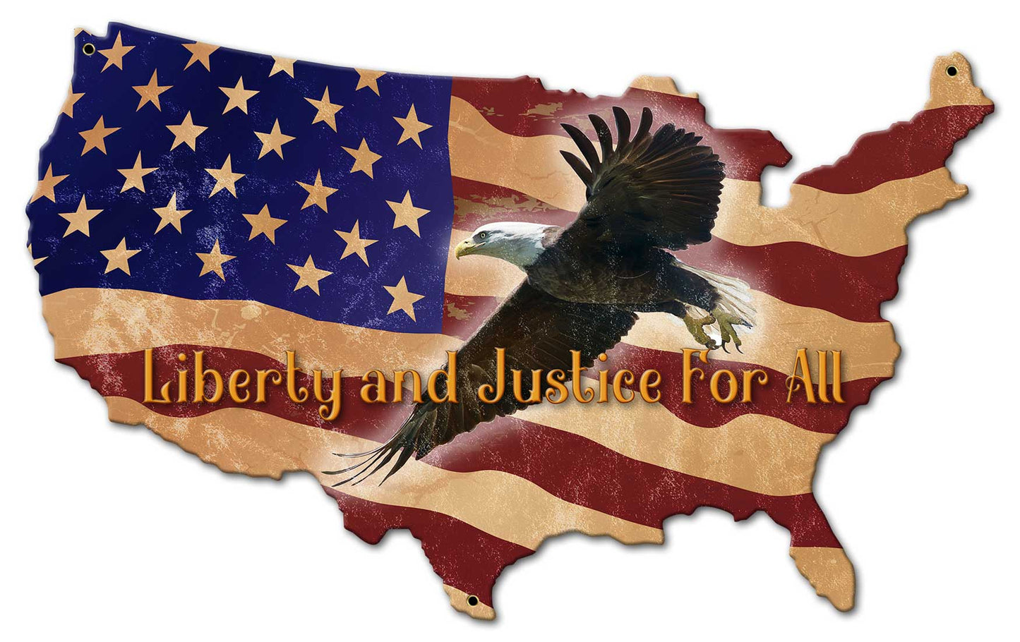 Us Flag Eagle 18 x 11