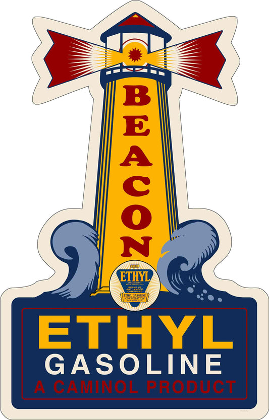 Beacon Light House Vintage Style Metal Sign 31 X 48