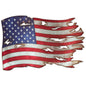 Tattered American Flag 42 X 28