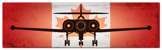 Avro Cf-100 Canuck Vintage Style Metal Sign 48 x 12