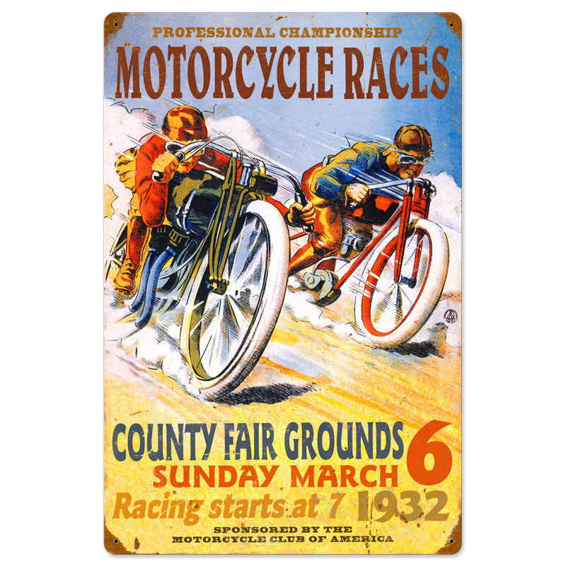 Pro Motorcycle Races 16 x 24