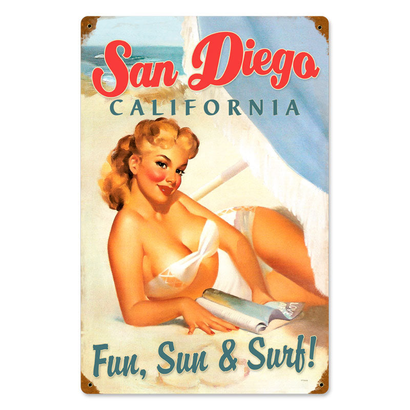 San Diego Pinup 12 x 18