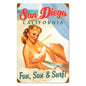 San Diego Pinup 12 x 18