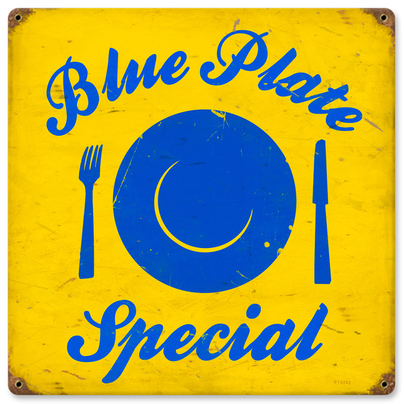 Blue Plate 12 x 12