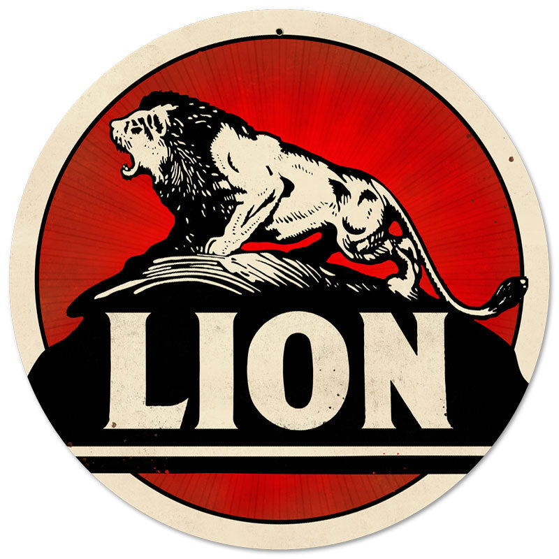 Lion Gasoline 14 x 14