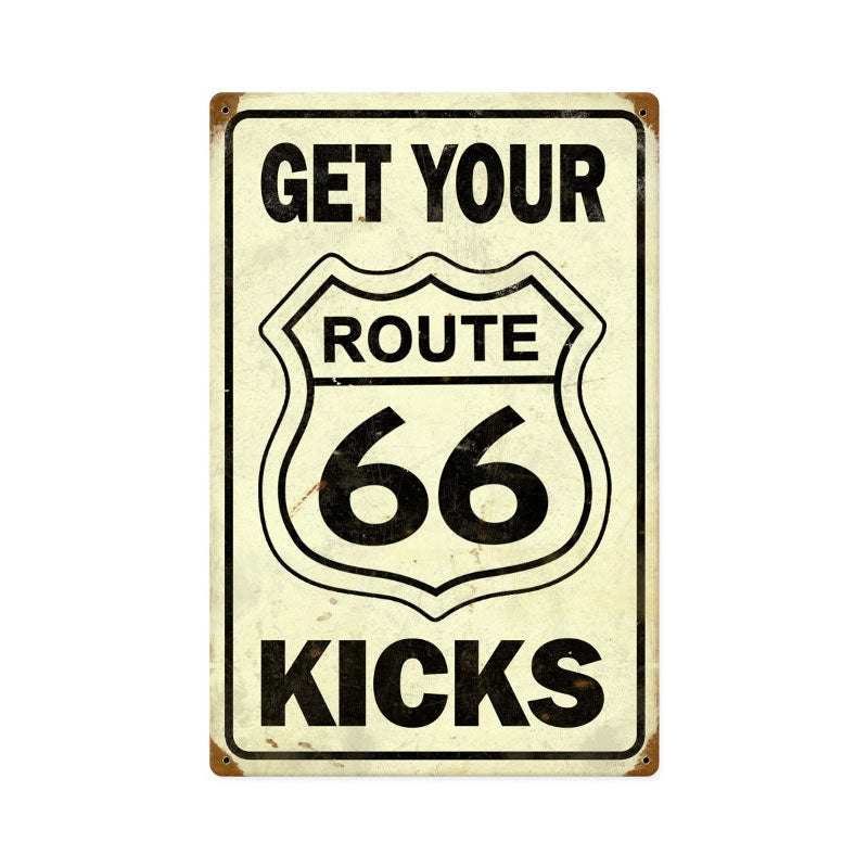 Route 66 Get Your Kicks 12 x 18