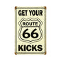 Route 66 Get Your Kicks 12 x 18