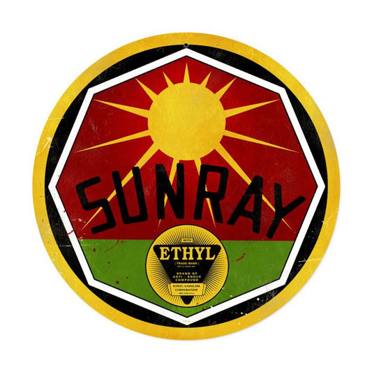 Sun Ray Gasoline 14 x 14