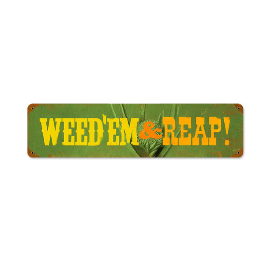 Weedem Vintage Style Metal Sign 20 X 5