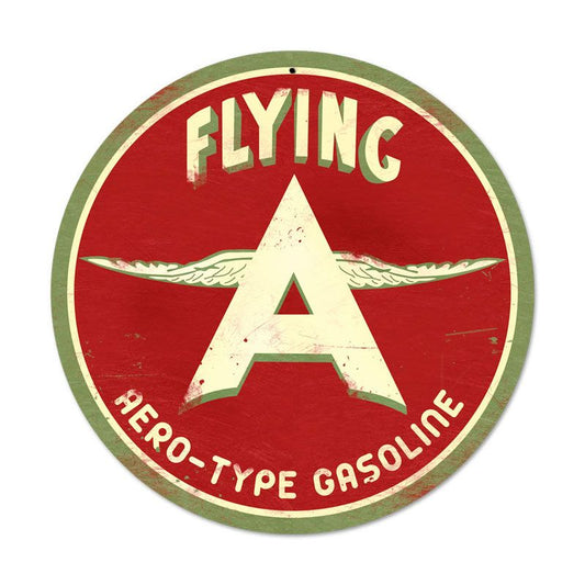 Flying A Original Vintage Style Metal Sign 14 x 14