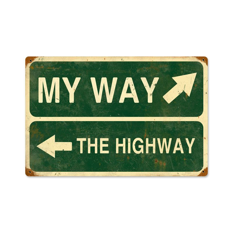 My Way Highway 18 x 12