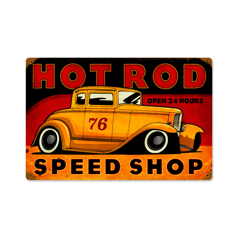 Hot Rod Speed Shop 18 x 12