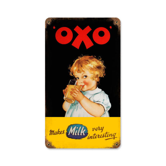 Oxo Vintage Style Metal Sign 8 x 14