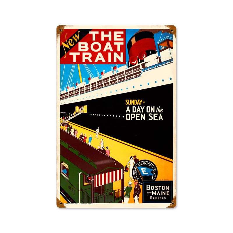 Boat Train 12 x 18