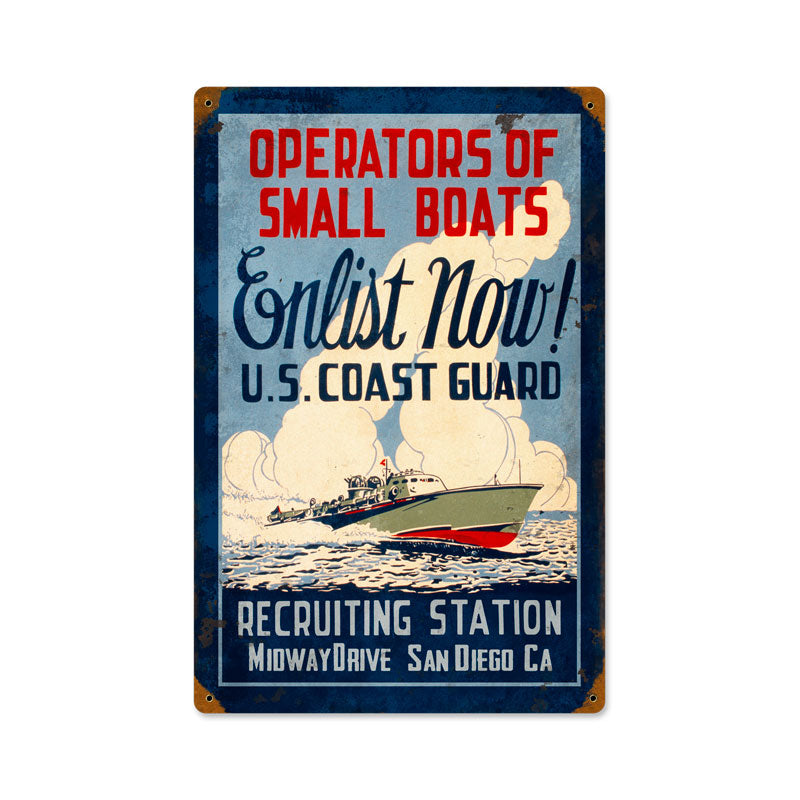 Coast Guard Enlist 12 x 18