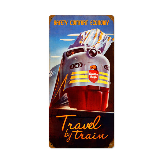 Canadian Pacific Vintage Style Metal Sign 12 x 24