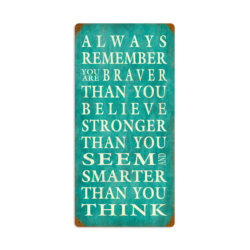 Always Remember 12 x 24