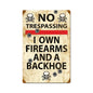No Trespassing 12 x 18