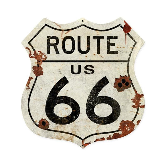 Route Us 66 Vintage Style Metal Sign 15 x 15