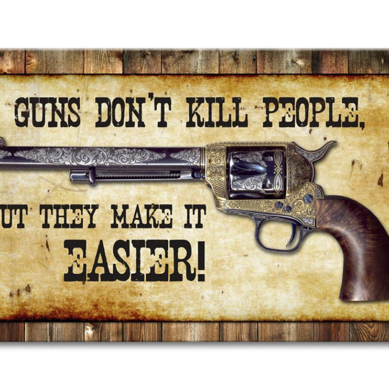 Guns Don'T Kill 14 x 8